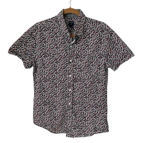 J Crew floral short sleeve button down M - Picture 1 of 5